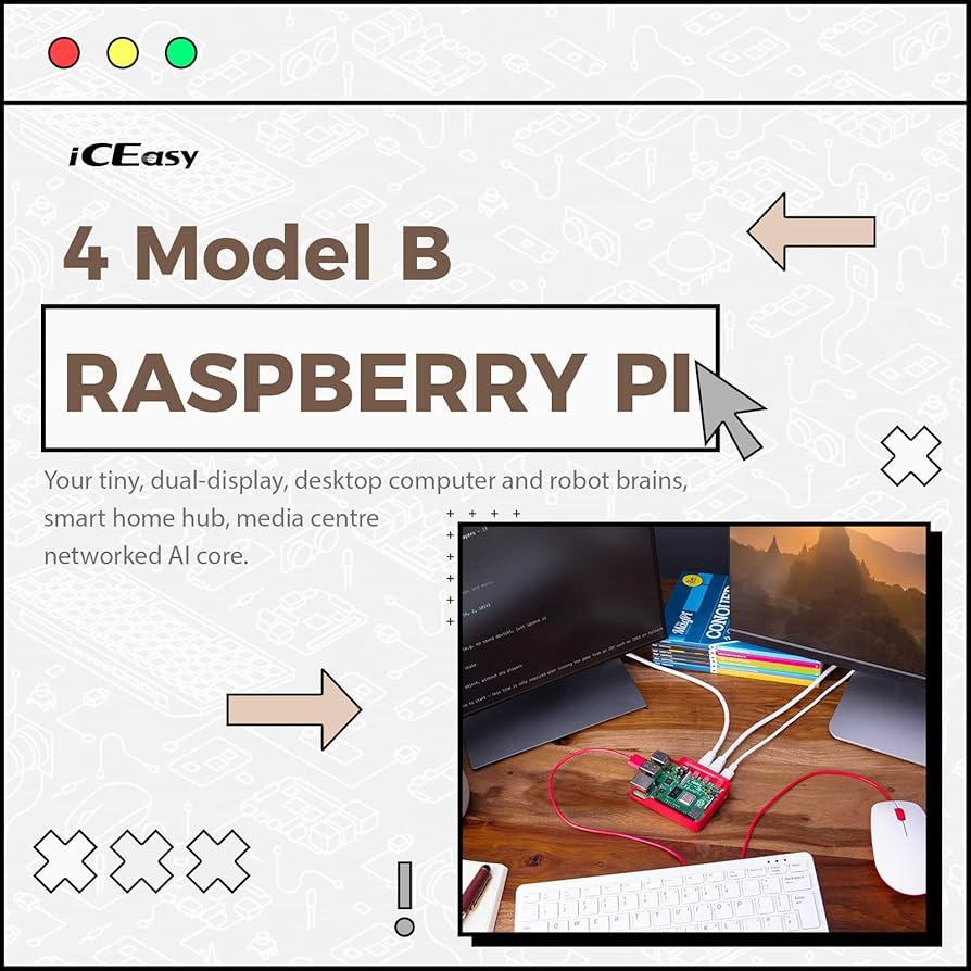 Amazon.com: Raspberry Pi 4 Model B 4GB Kit, Micro Computer
